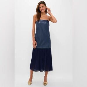 green emerald velvet dress Olive Faux Leather Pinafore Dress